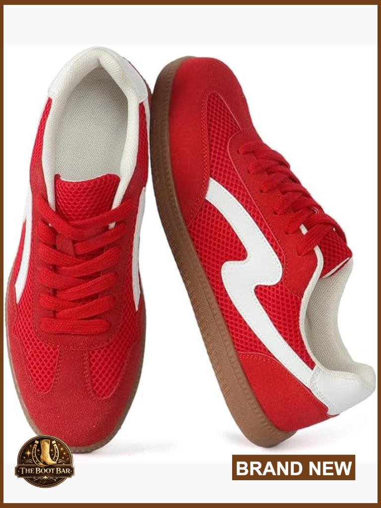 Women's Retro Casual Sneakers With Removable Insole Lightweight Lace-Up